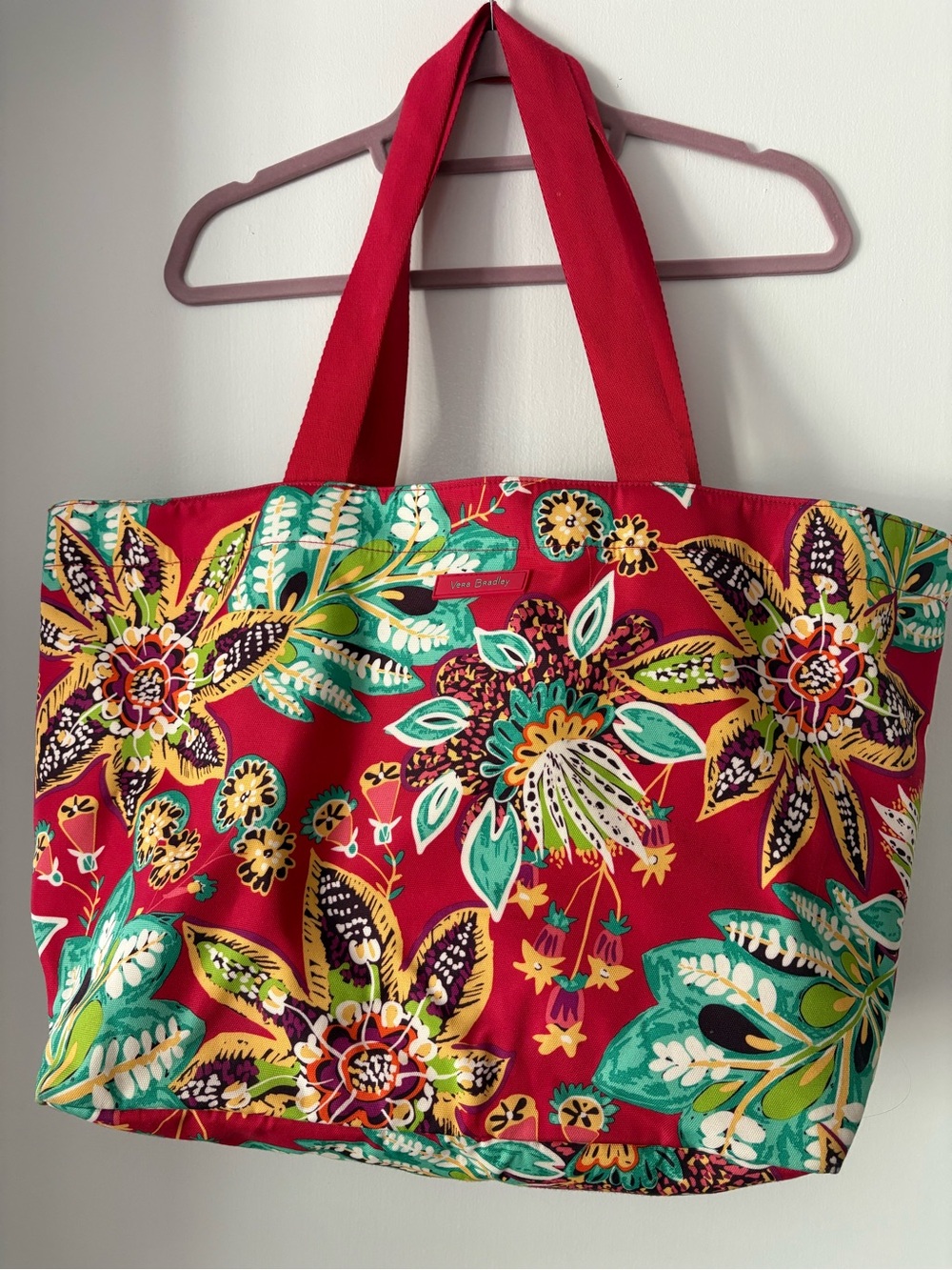 Vera Bradley Red Floral Garden Tote